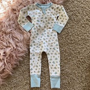 Born baby zip coverall